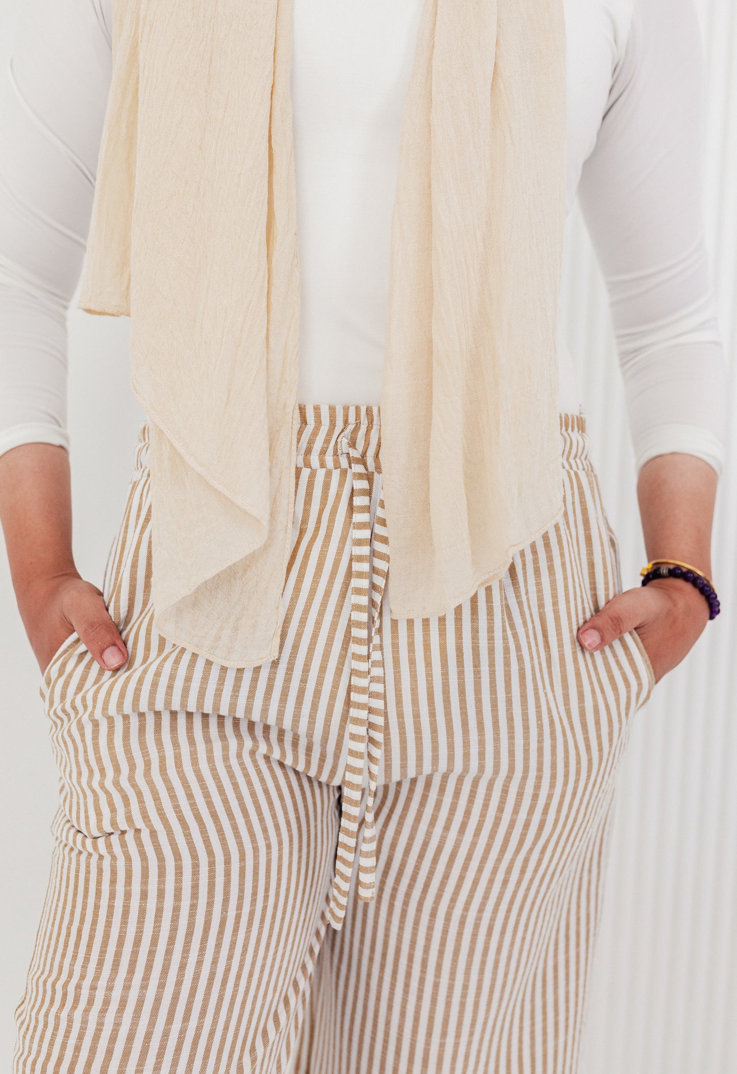 Camel Wide Leg Trousers