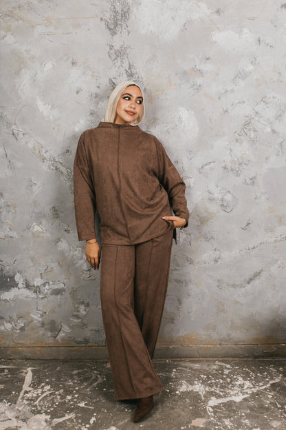 Brown Velvet Set